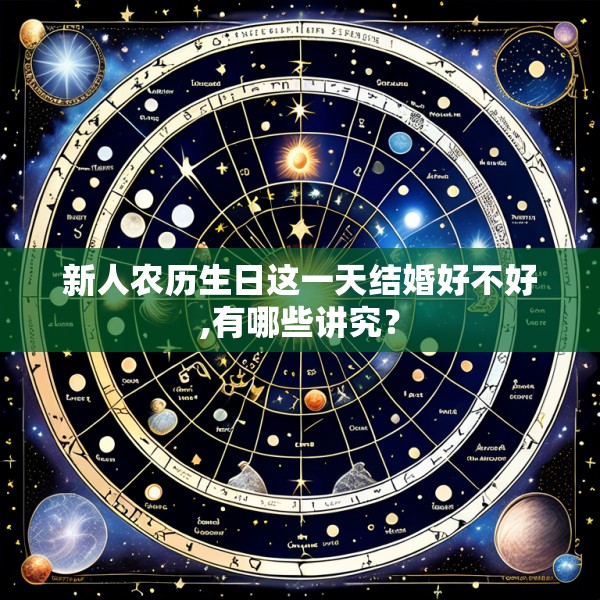 新人农历生日这一天结婚好不好,有哪些讲究?
