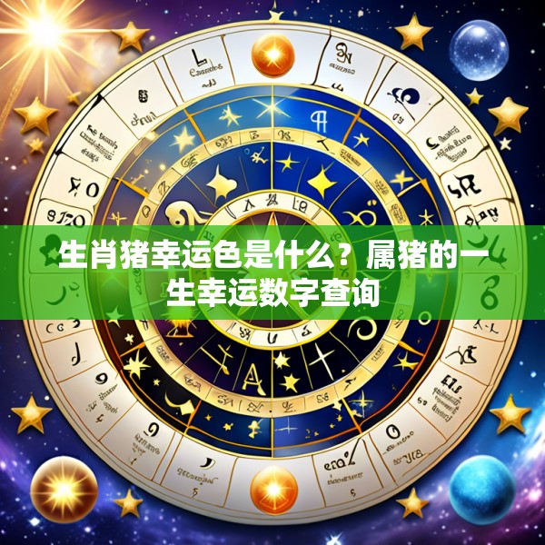 生肖猪幸运色是什么?属猪的一生幸运数字查询