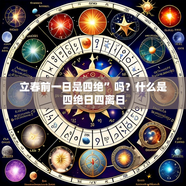 立春前一日是四绝”吗?什么是四绝日四离日