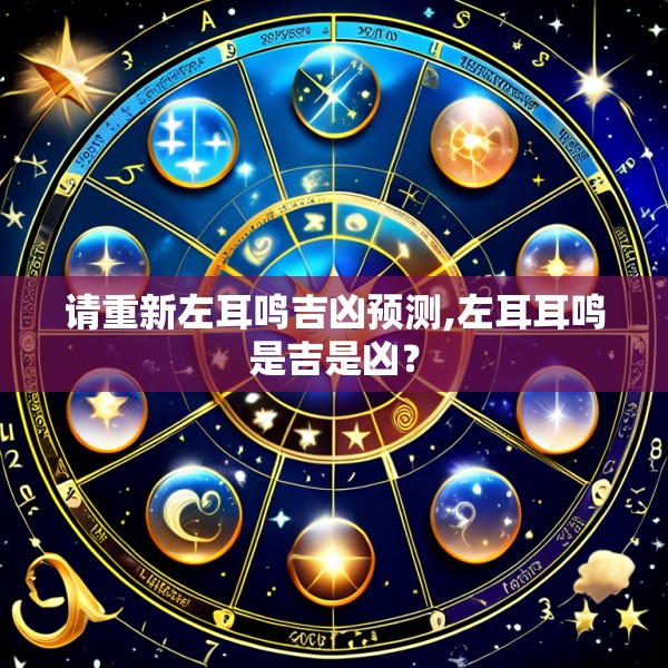 请重新左耳鸣吉凶预测,左耳耳鸣是吉是凶？