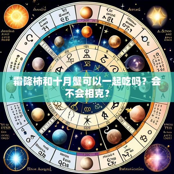 霜降柿和十月蟹可以一起吃吗？会不会相克？