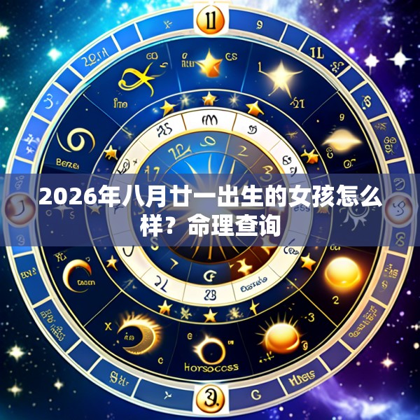 2026年八月廿一出生的女孩怎么样?命理查询