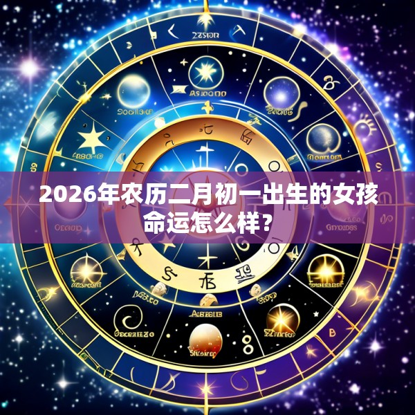 2026年农历二月初一出生的女孩命运怎么样？