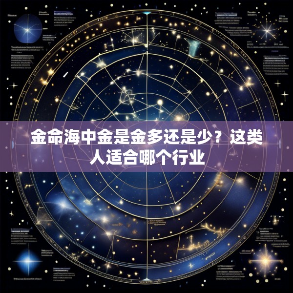 金命海中金是金多还是少？这类人适合哪个行业