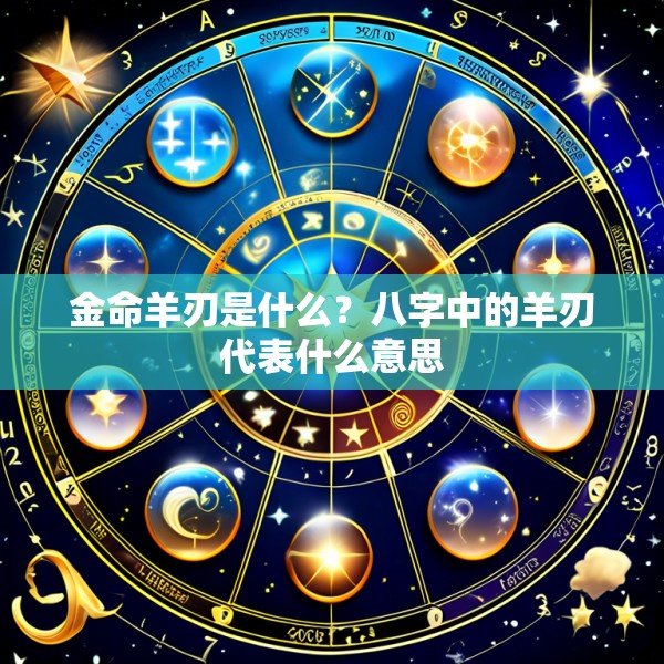 金命羊刃是什么？八字中的羊刃代表什么意思