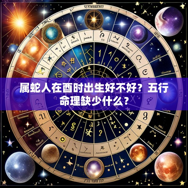 属蛇人在酉时出生好不好？五行命理缺少什么？