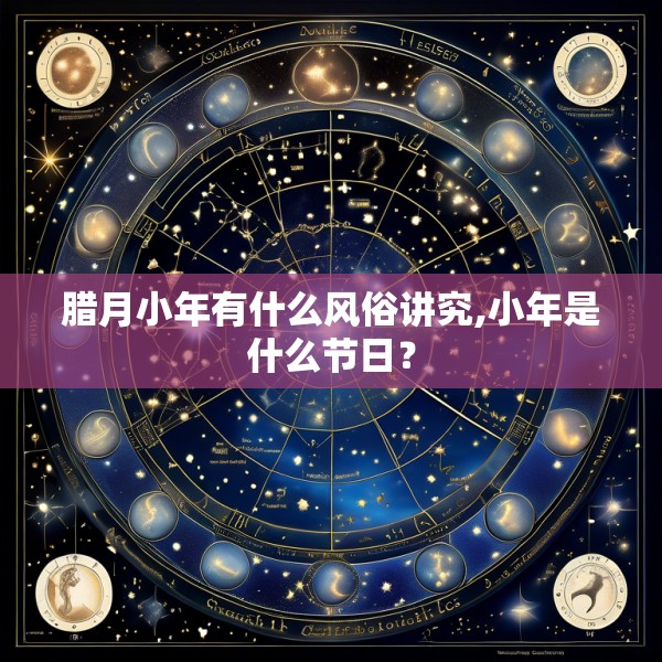 腊月小年有什么风俗讲究,小年是什么节日?