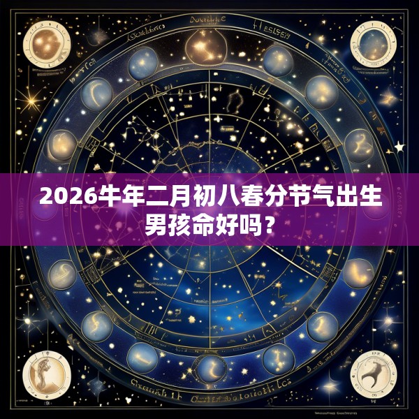2026牛年二月初八春分节气出生男孩命好吗？