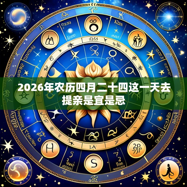 2026年农历四月二十四这一天去提亲是宜是忌