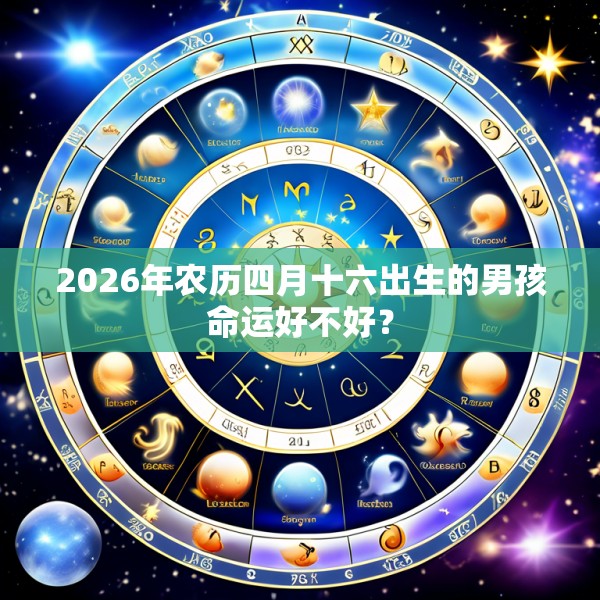 2026年农历四月十六出生的男孩命运好不好？