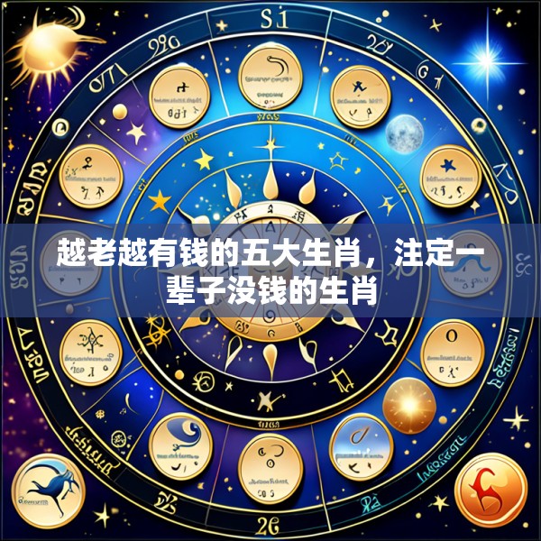 越老越有钱的五大生肖，注定一辈子没钱的生肖