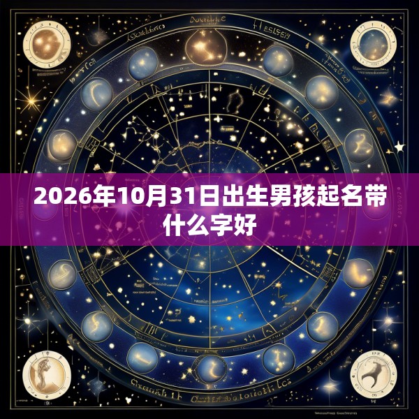 2026年10月31日出生男孩起名带什么字好