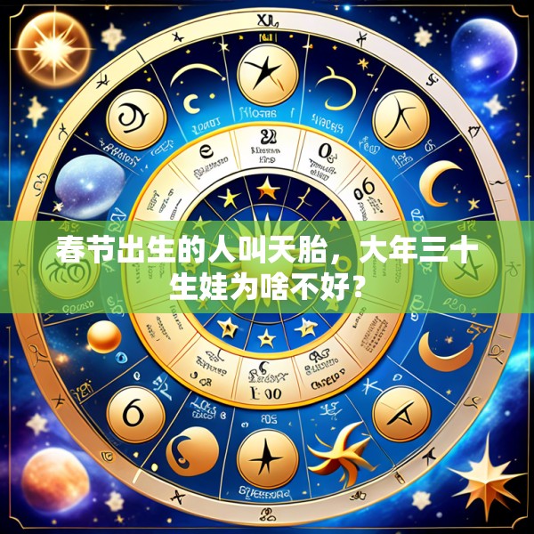 春节出生的人叫天胎,大年三十生娃为啥不好?