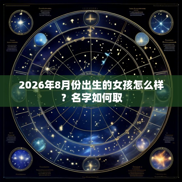 2026年8月份出生的女孩怎么样？名字如何取