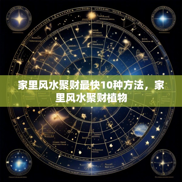 家里风水聚财最快10种方法，家里风水聚财植物