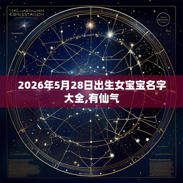2026年5月28日出生女宝宝名字大全,有仙气