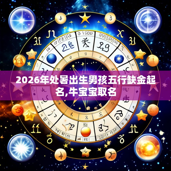 2026年处暑出生男孩五行缺金起名,牛宝宝取名