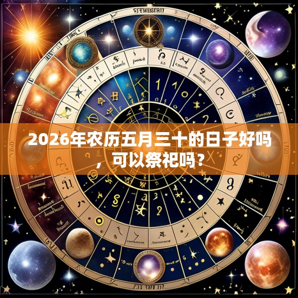 2026年农历五月三十的日子好吗,可以祭祀吗?