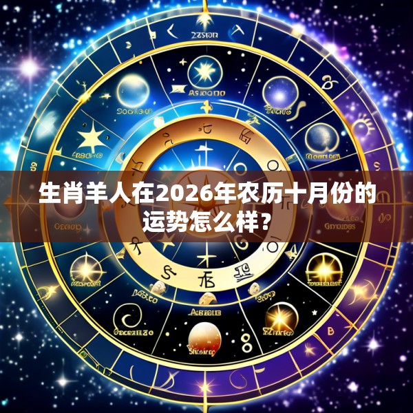 生肖羊人在2026年农历十月份的运势怎么样？
