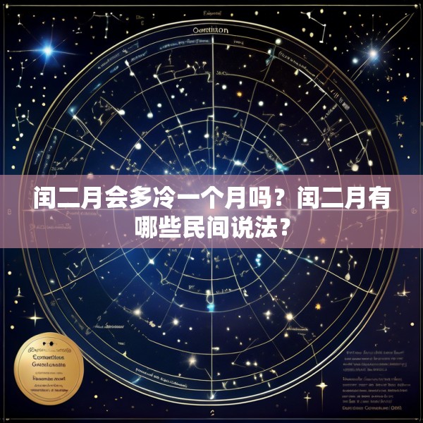 闰二月会多冷一个月吗?闰二月有哪些民间说法?