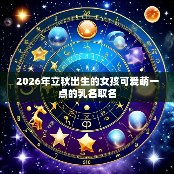 2026年立秋出生的女孩可爱萌一点的乳名取名