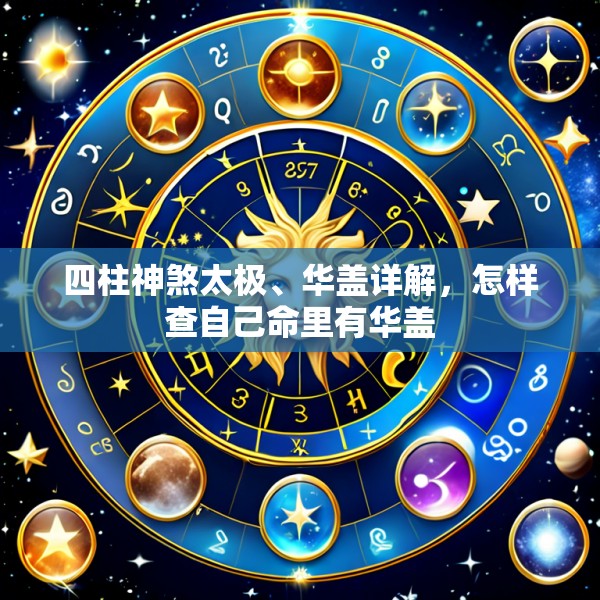 四柱神煞太极、华盖详解，怎样查自己命里有华盖