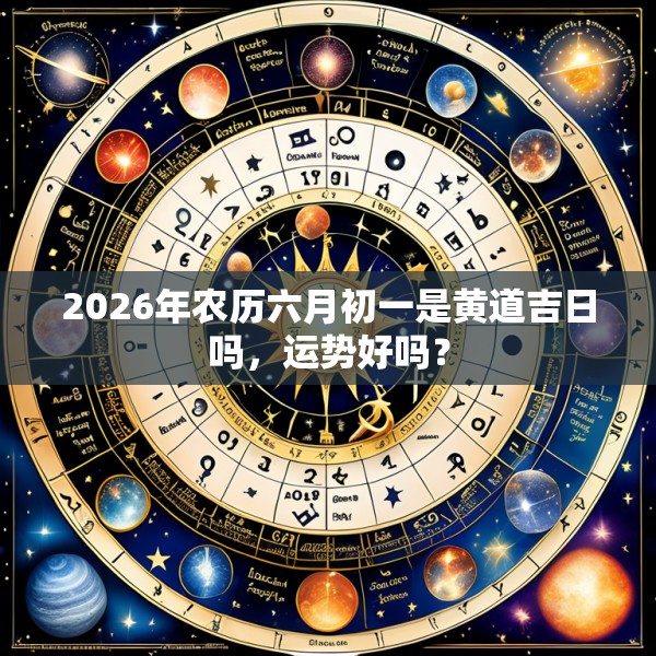 2026年农历六月初一是黄道吉日吗，运势好吗？
