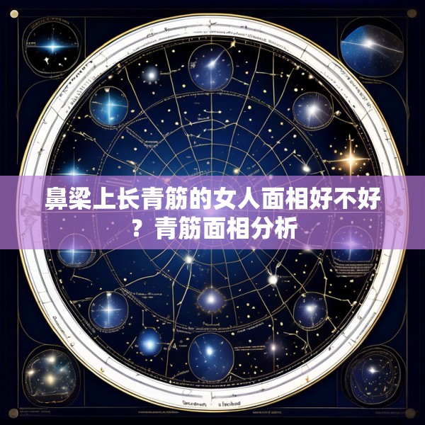 鼻梁上长青筋的女人面相好不好？青筋面相分析