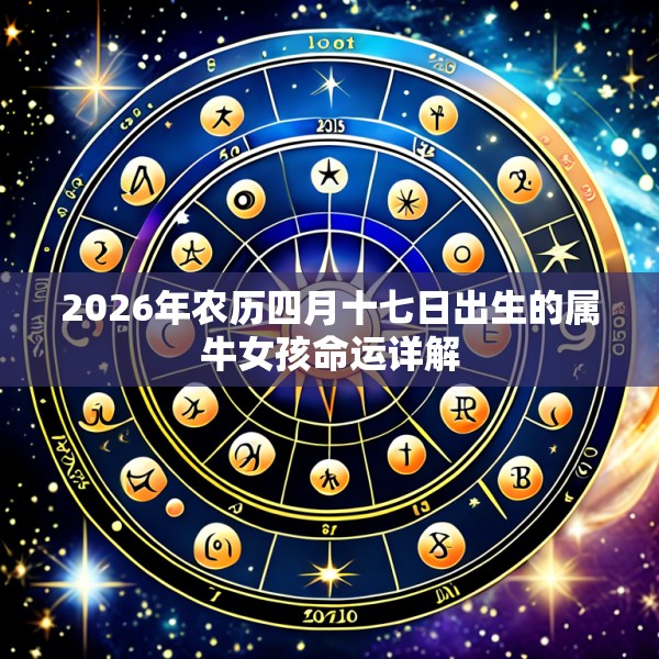 2026年农历四月十七日出生的属牛女孩命运详解