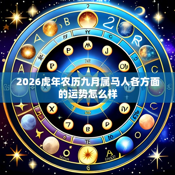 2026虎年农历九月属马人各方面的运势怎么样