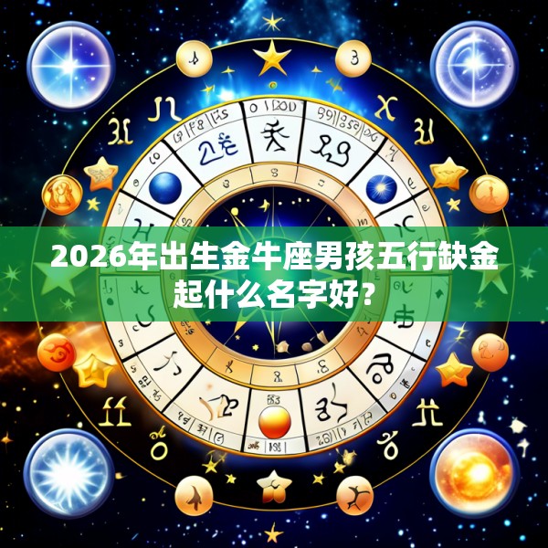 2026年出生金牛座男孩五行缺金起什么名字好？