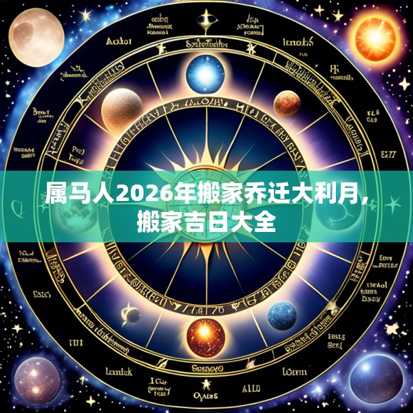 属马人2026年搬家乔迁大利月,搬家吉日大全
