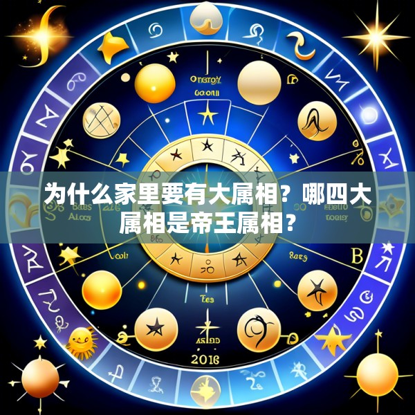 为什么家里要有大属相?哪四大属相是帝王属相?