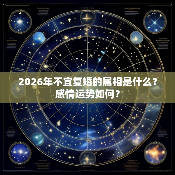 2026年不宜复婚的属相是什么?感情运势如何?