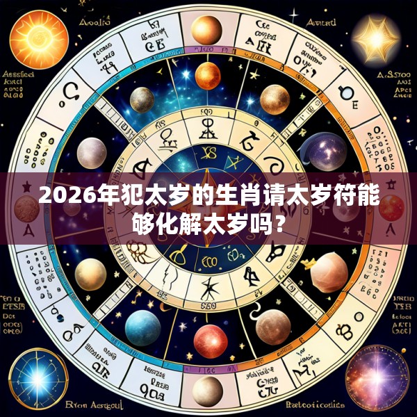2026年犯太岁的生肖请太岁符能够化解太岁吗？