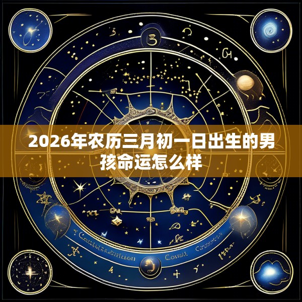 2026年农历三月初一日出生的男孩命运怎么样