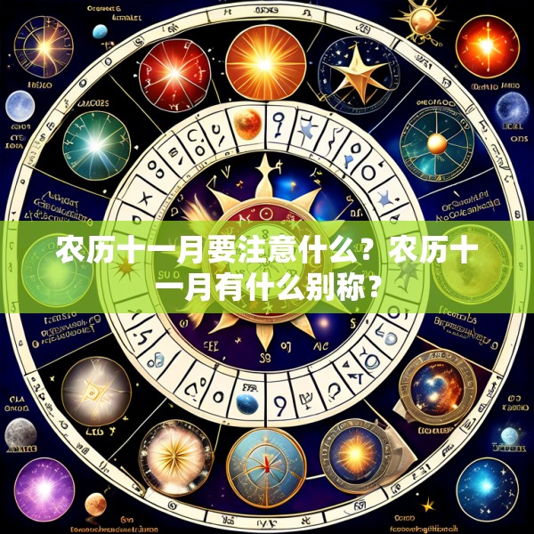 农历十一月要注意什么？农历十一月有什么别称？