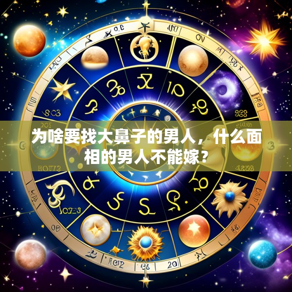 为啥要找大鼻子的男人,什么面相的男人不能嫁?