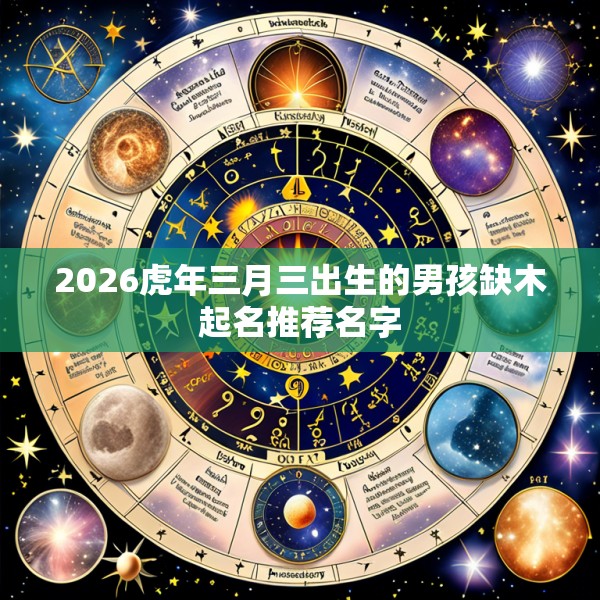 2026虎年三月三出生的男孩缺木起名推荐名字
