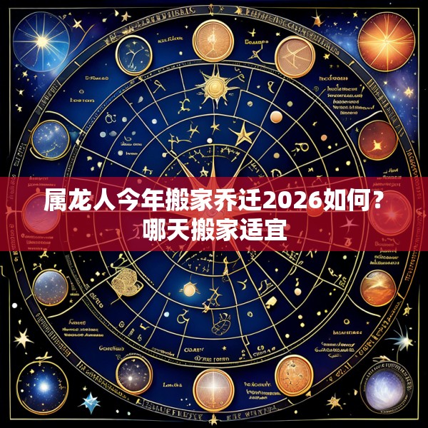 属龙人今年搬家乔迁2026如何？哪天搬家适宜