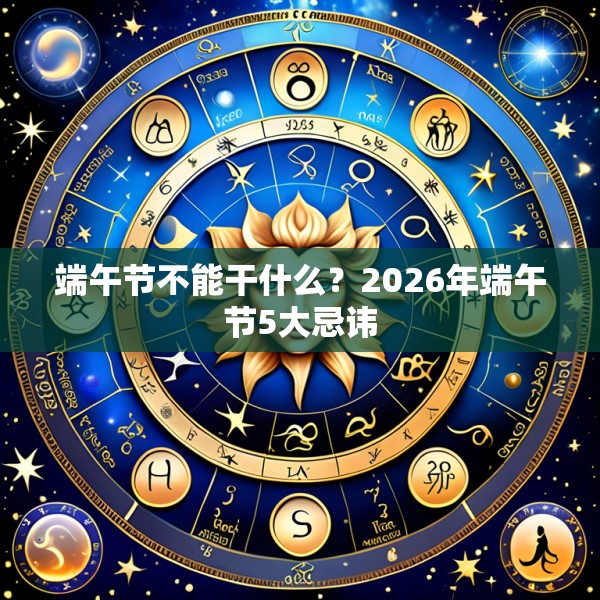 端午节不能干什么？2026年端午节5大忌讳