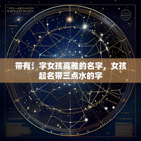 带有氵字女孩高雅的名字,女孩起名带三点水的字