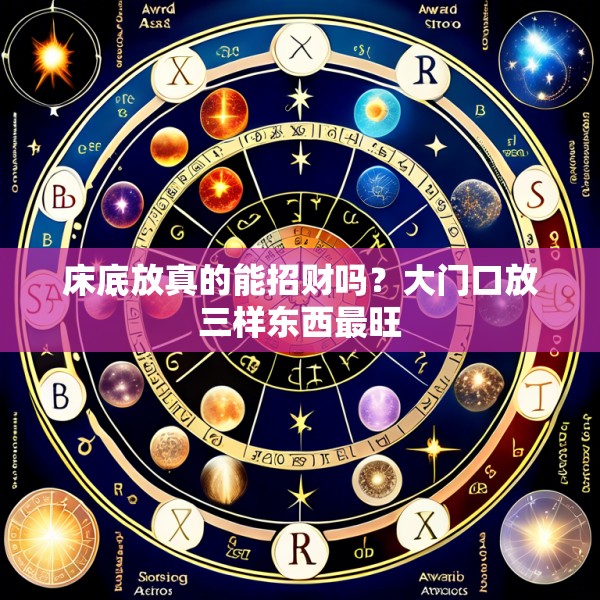 床底放真的能招财吗?大门口放三样东西最旺