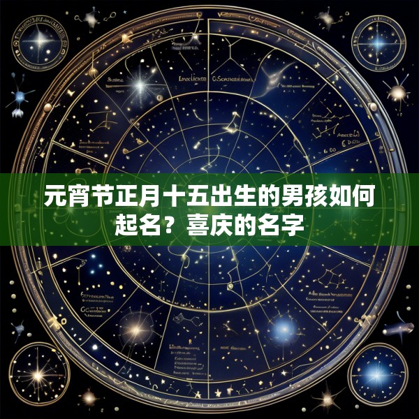 元宵节正月十五出生的男孩如何起名？喜庆的名字