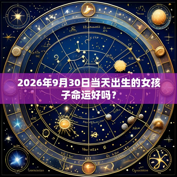 2026年9月30日当天出生的女孩子命运好吗?