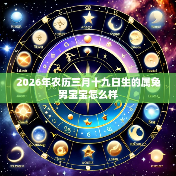 2026年农历三月十九日生的属兔男宝宝怎么样