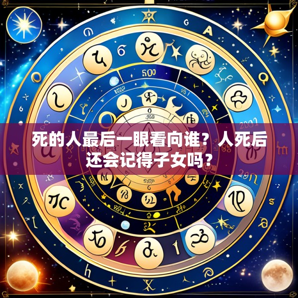 死的人最后一眼看向谁?人死后还会记得子女吗?