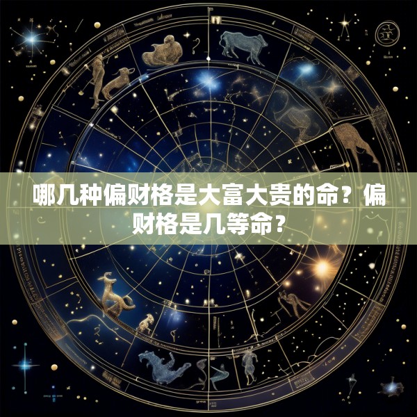 哪几种偏财格是大富大贵的命？偏财格是几等命？