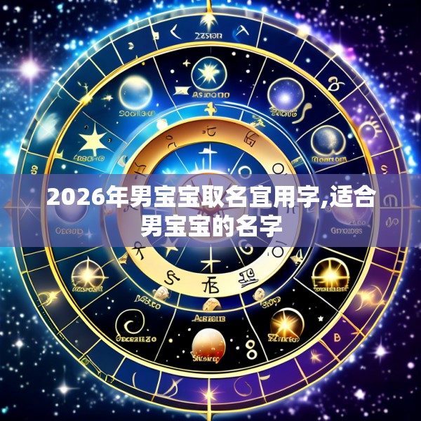 2026年男宝宝取名宜用字,适合男宝宝的名字