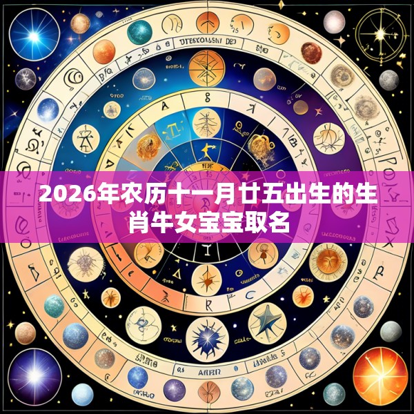 2026年农历十一月廿五出生的生肖牛女宝宝取名